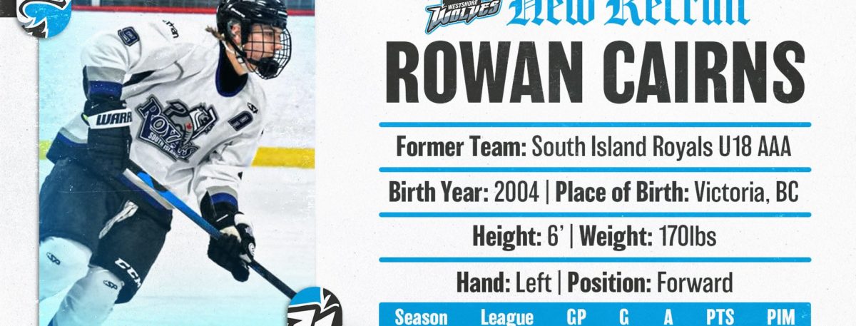 WOLVES COMMIT TO 2004 F – ROWAN CAIRNS
